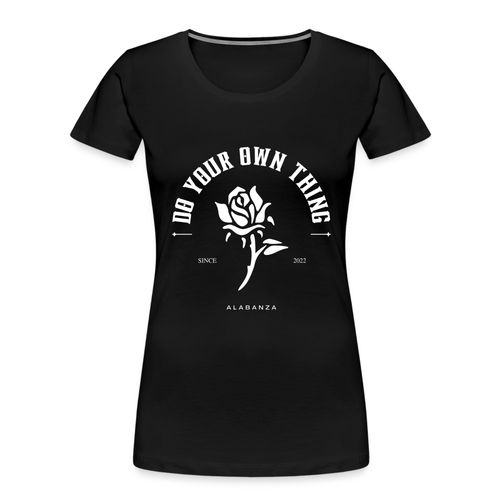 Do Your Own Thing Ladies' Short Sleeve T-shirt - black