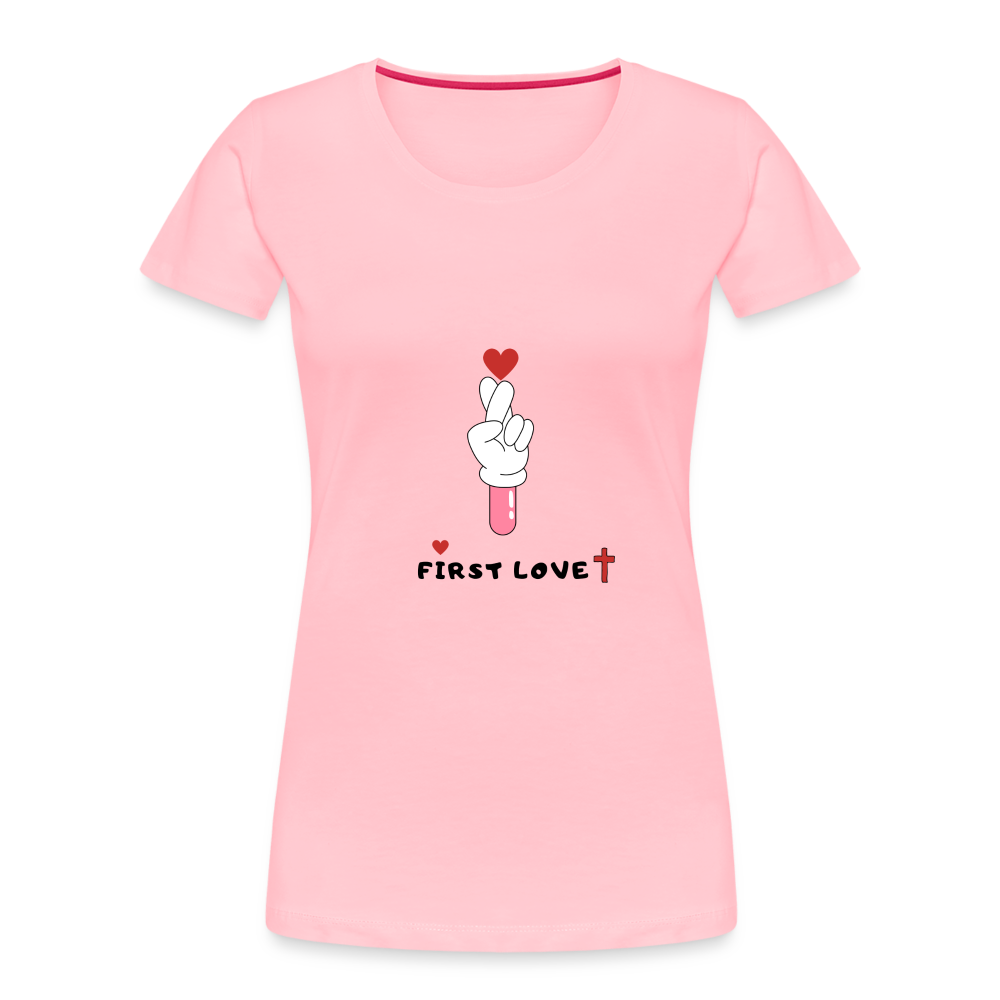 First Love ❤️ Ladies’ Short Sleeve - pink