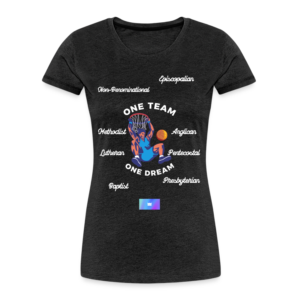 One Team Ladies' Short Sleeve - charcoal grey