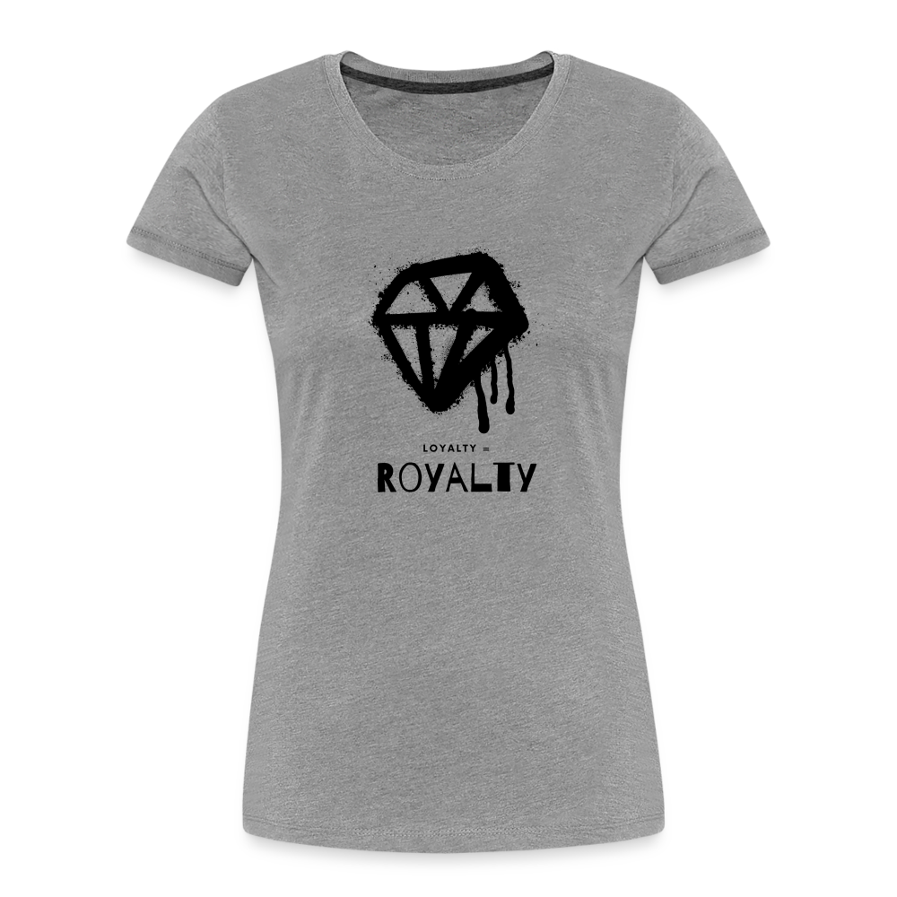 Royalty = Loyalty Ladies' Short Sleeve - heather gray