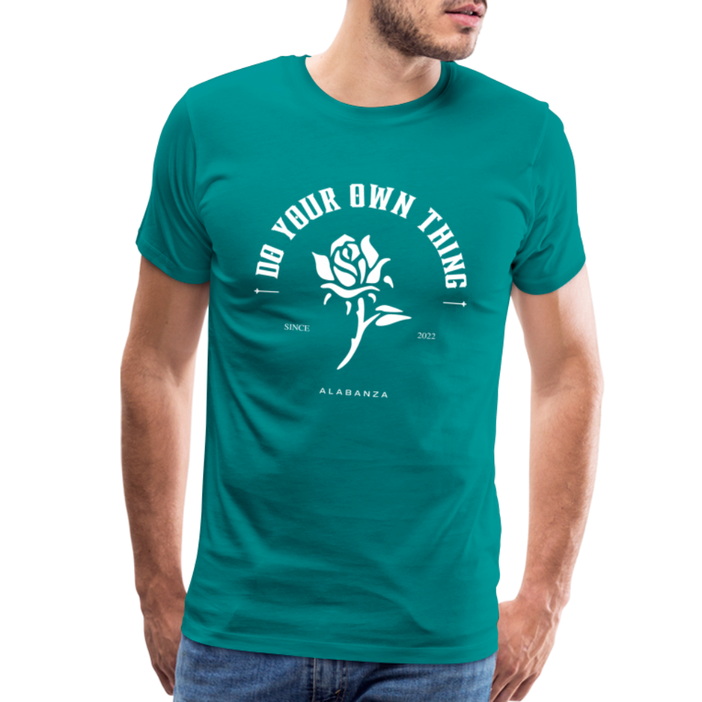 Do Your Own Thing Men’s Short Sleeve - teal