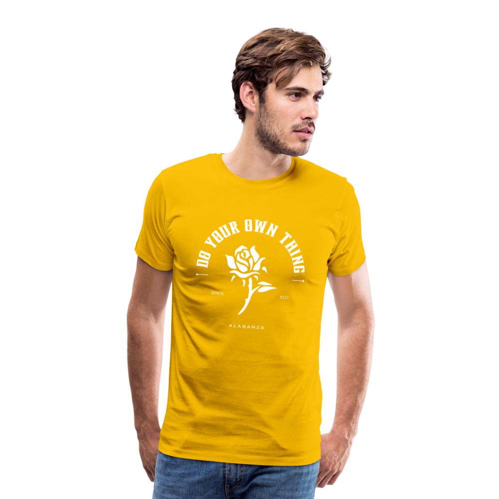 Do Your Own Thing Men’s Short Sleeve - sun yellow