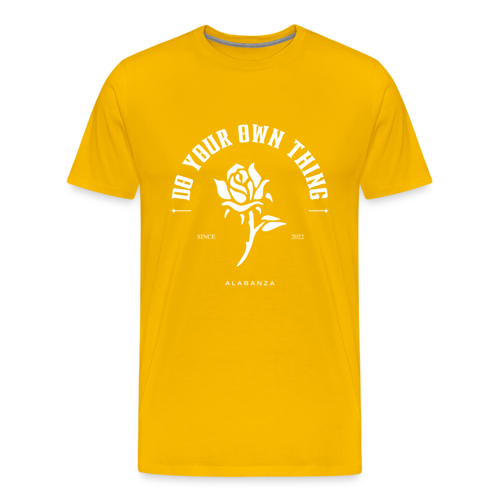 Do Your Own Thing Men’s Short Sleeve - sun yellow