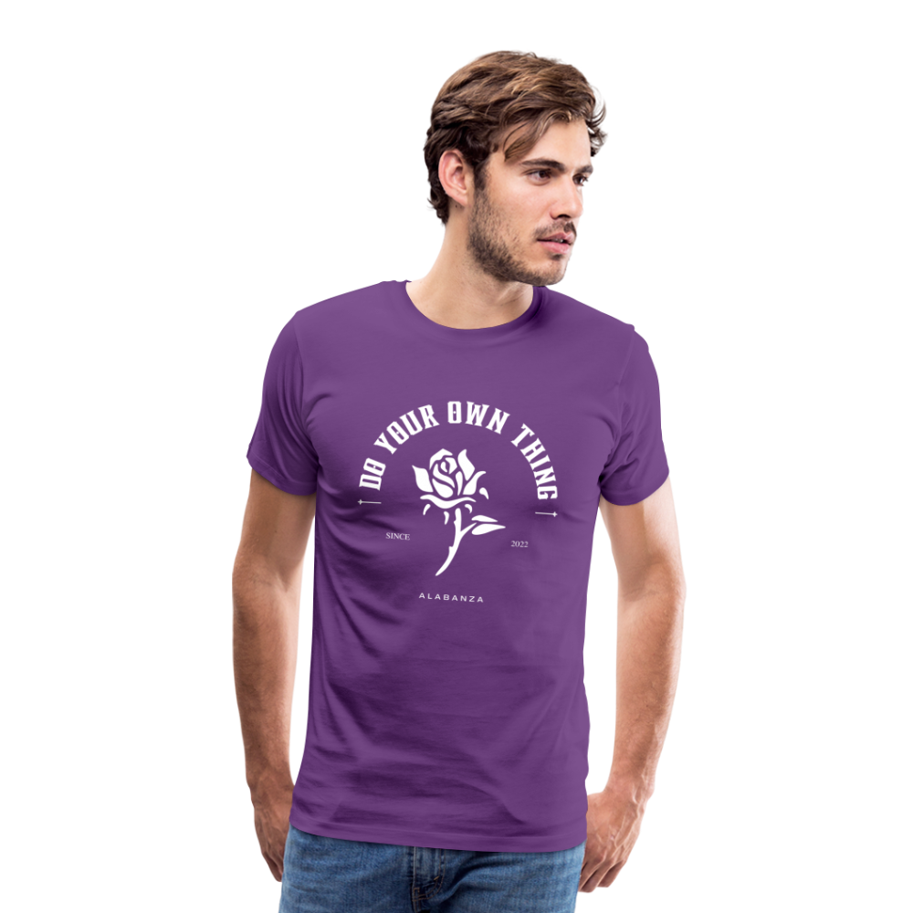 Do Your Own Thing Men’s Short Sleeve - purple