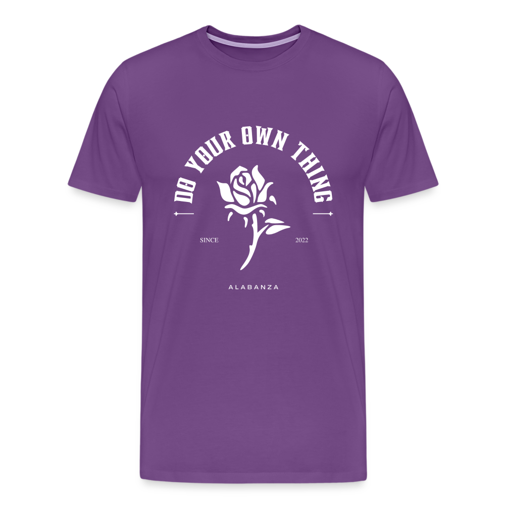 Do Your Own Thing Men’s Short Sleeve - purple