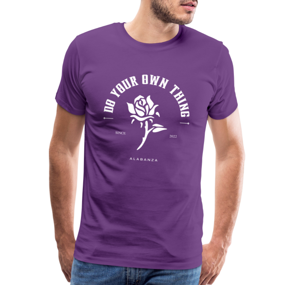 Do Your Own Thing Men’s Short Sleeve - purple