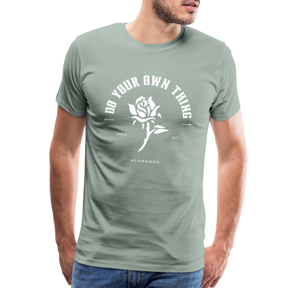 Do Your Own Thing Men’s Short Sleeve - steel green