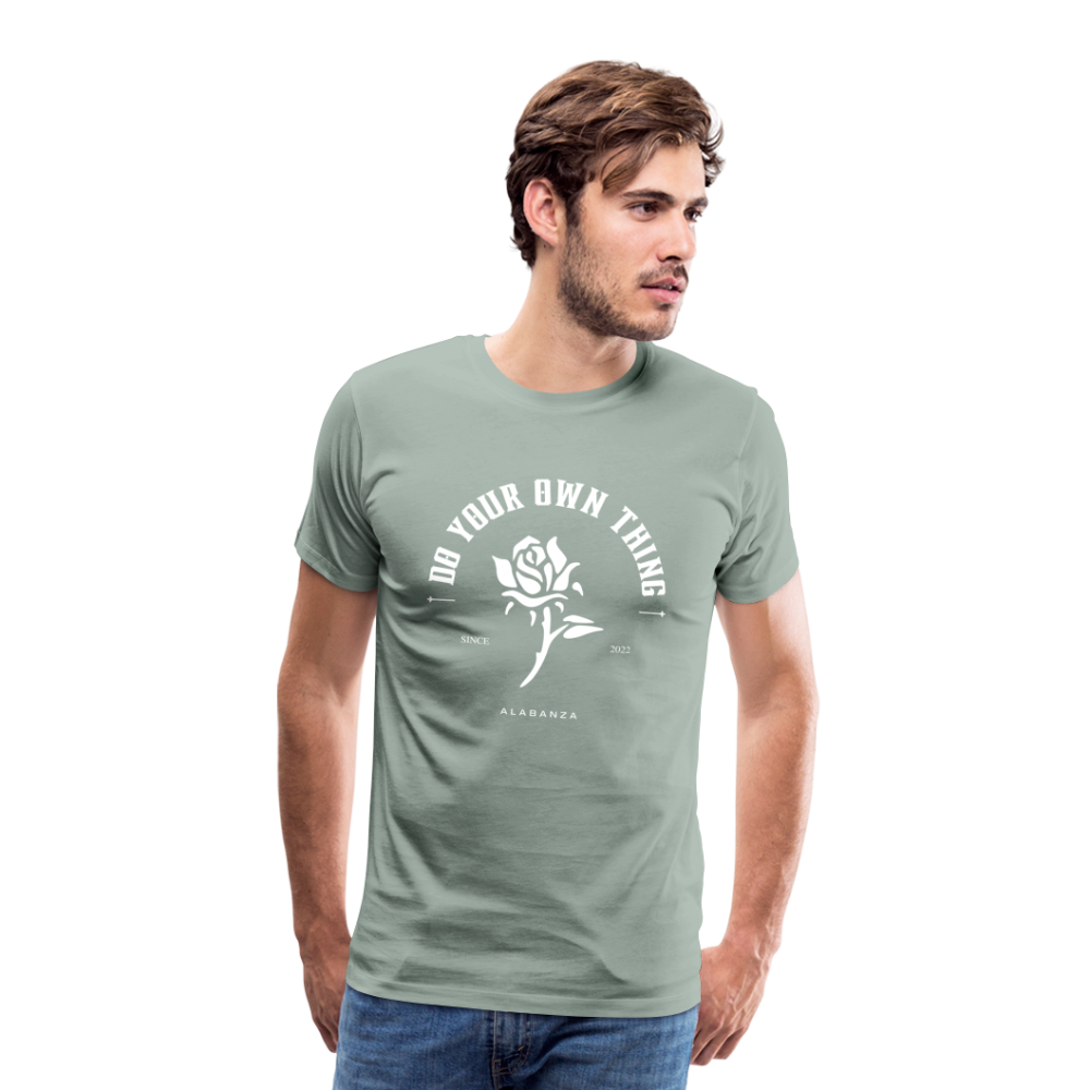 Do Your Own Thing Men’s Short Sleeve - steel green