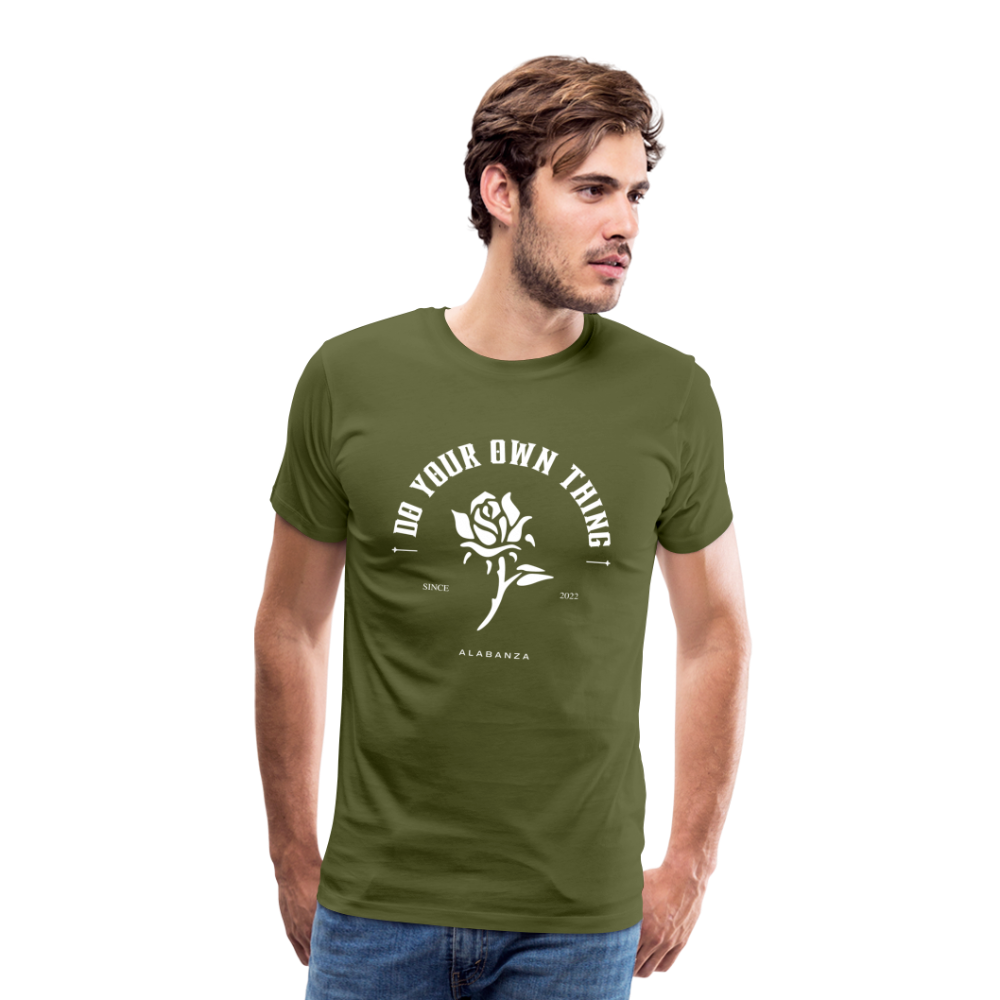 Do Your Own Thing Men’s Short Sleeve - olive green