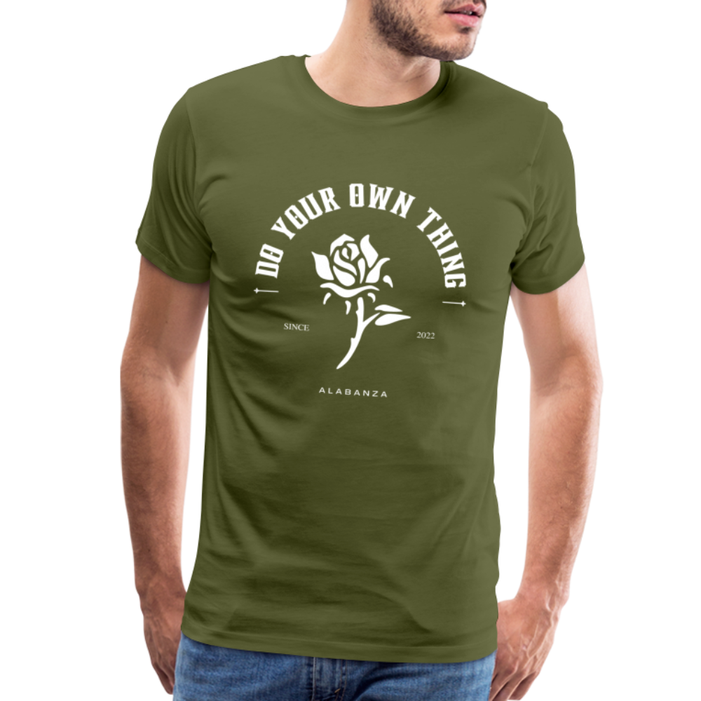 Do Your Own Thing Men’s Short Sleeve - olive green