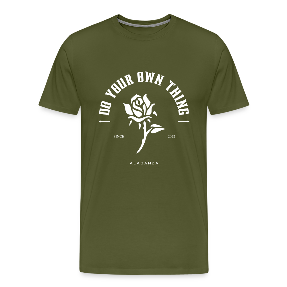 Do Your Own Thing Men’s Short Sleeve - olive green