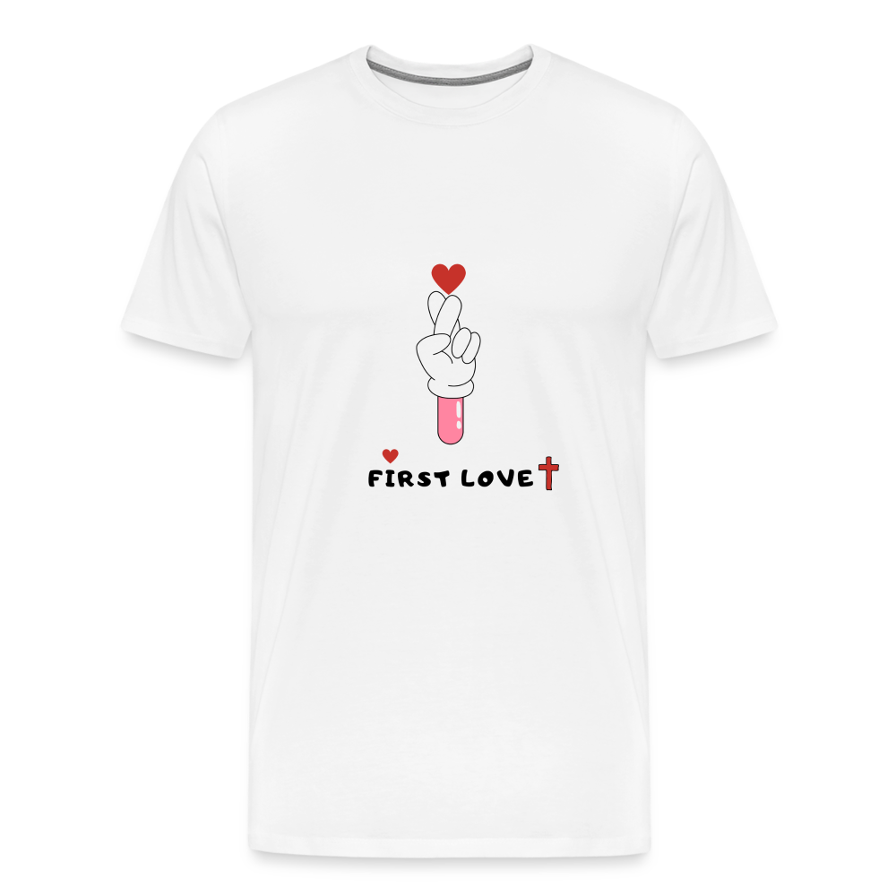 First Love ❤️ Men’s Short Sleeve - white