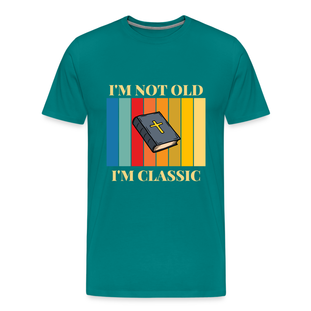 I Ain’t Old Men’s Short Sleeve Shirt - teal