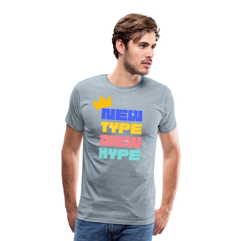 New Type New Hype Men’s Short Sleeve - heather ice blue