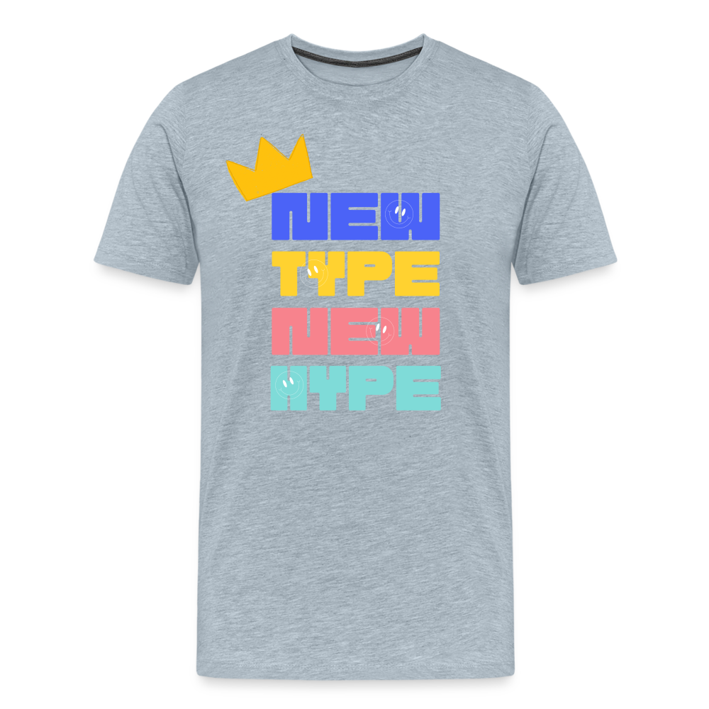 New Type New Hype Men’s Short Sleeve - heather ice blue