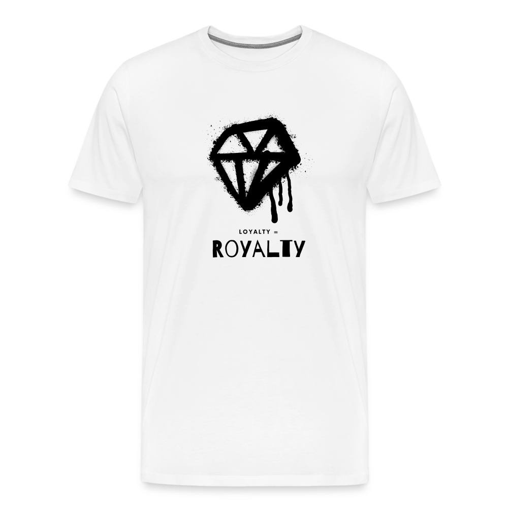 Royalty = Loyalty Men’s Short Sleeve T-shirt - white