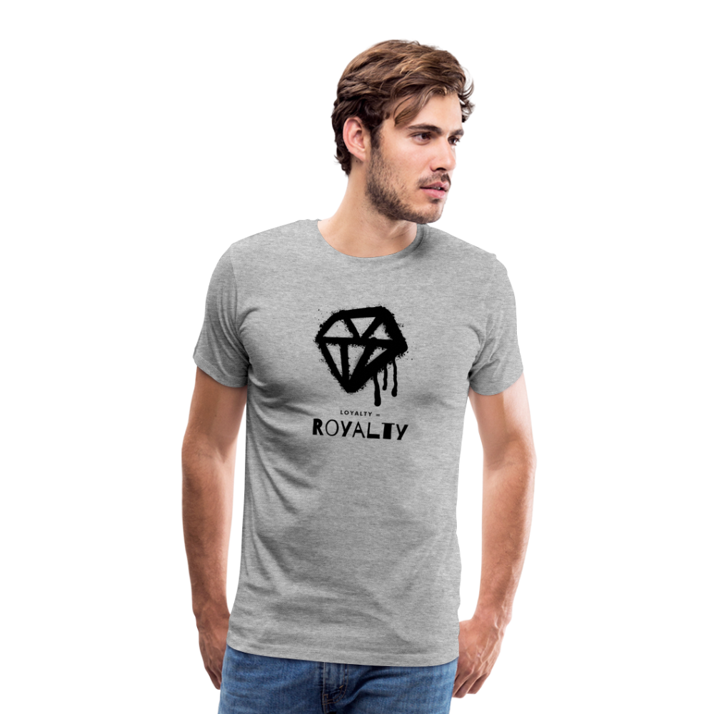 Royalty = Loyalty Men’s Short Sleeve T-shirt - heather gray