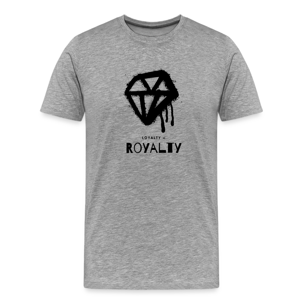 Royalty = Loyalty Men’s Short Sleeve T-shirt - heather gray