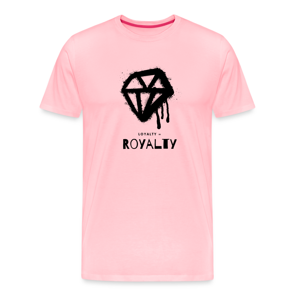 Royalty = Loyalty Men’s Short Sleeve T-shirt - pink