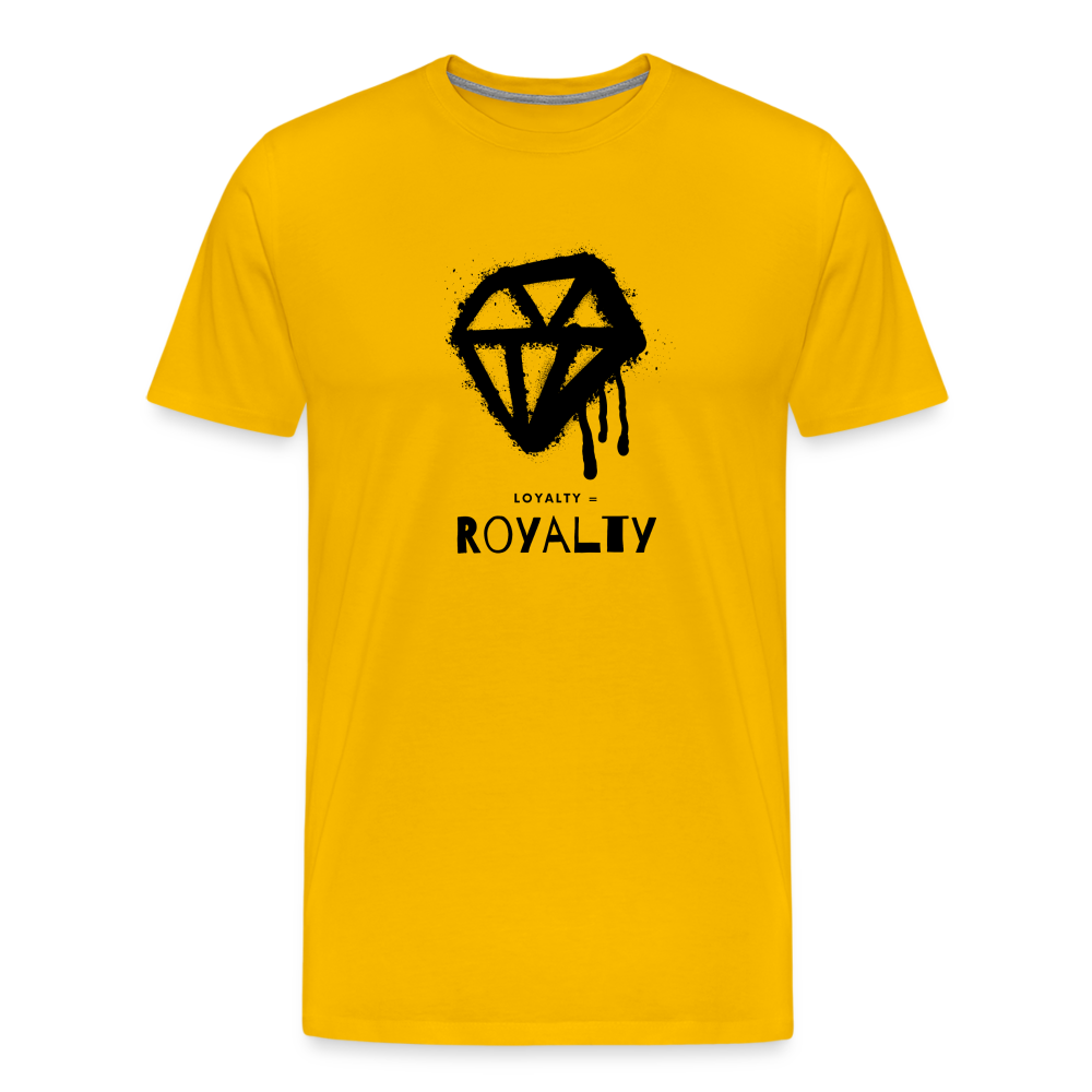 Royalty = Loyalty Men’s Short Sleeve T-shirt - sun yellow