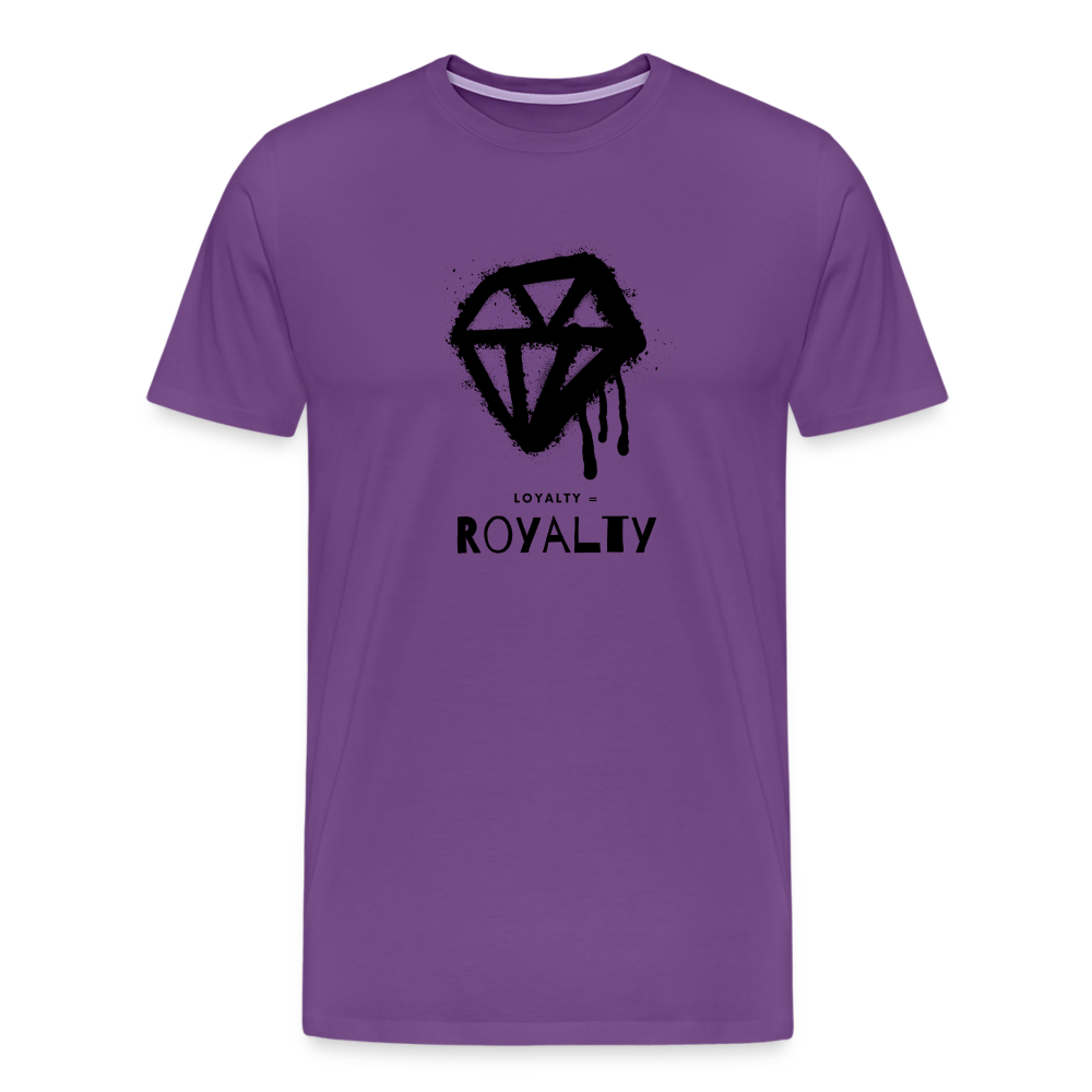 Royalty = Loyalty Men’s Short Sleeve T-shirt - purple