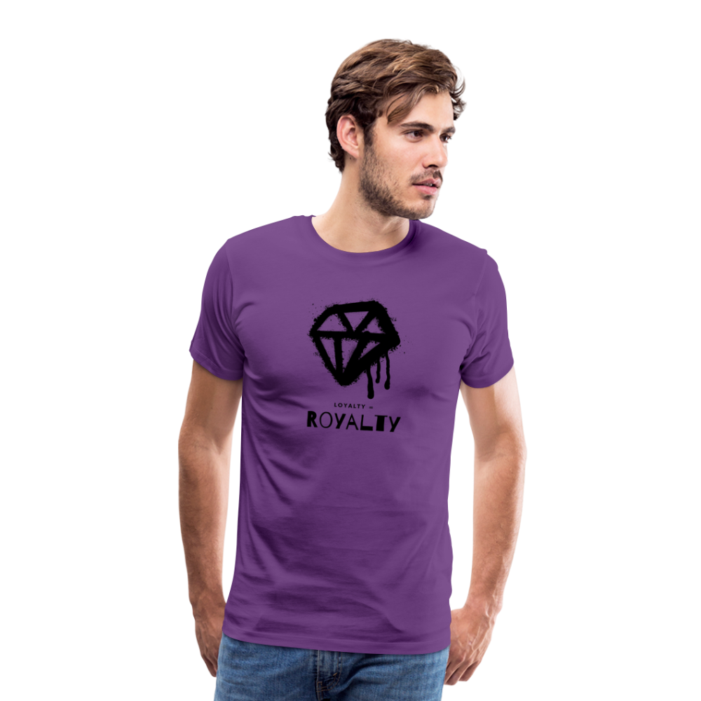 Royalty = Loyalty Men’s Short Sleeve T-shirt - purple