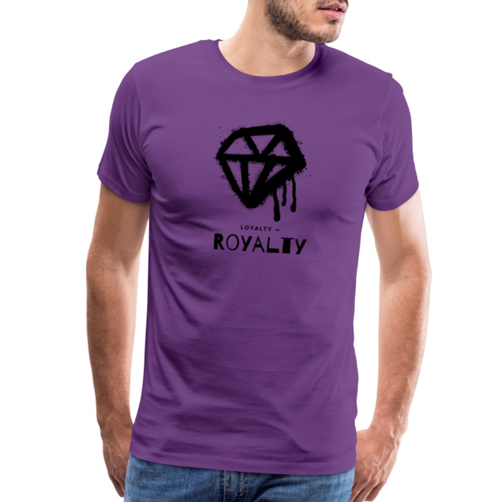 Royalty = Loyalty Men’s Short Sleeve T-shirt - purple