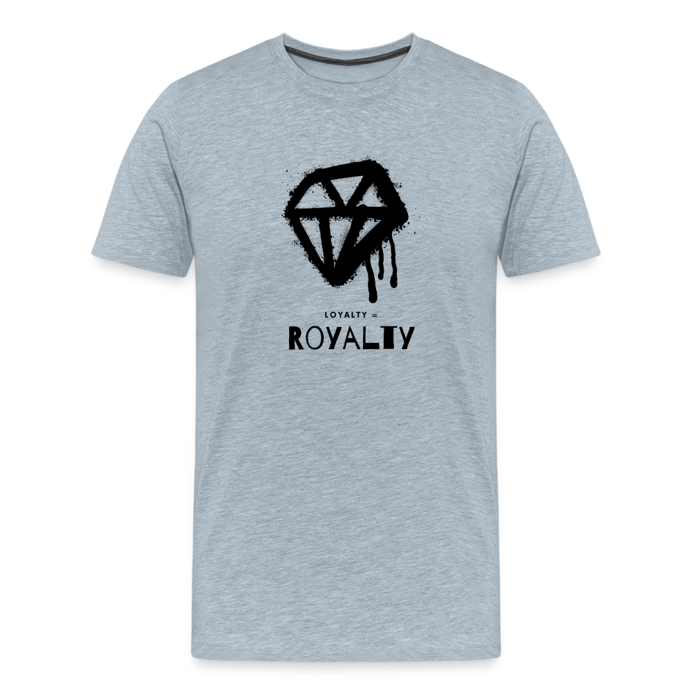 Royalty = Loyalty Men’s Short Sleeve T-shirt - heather ice blue