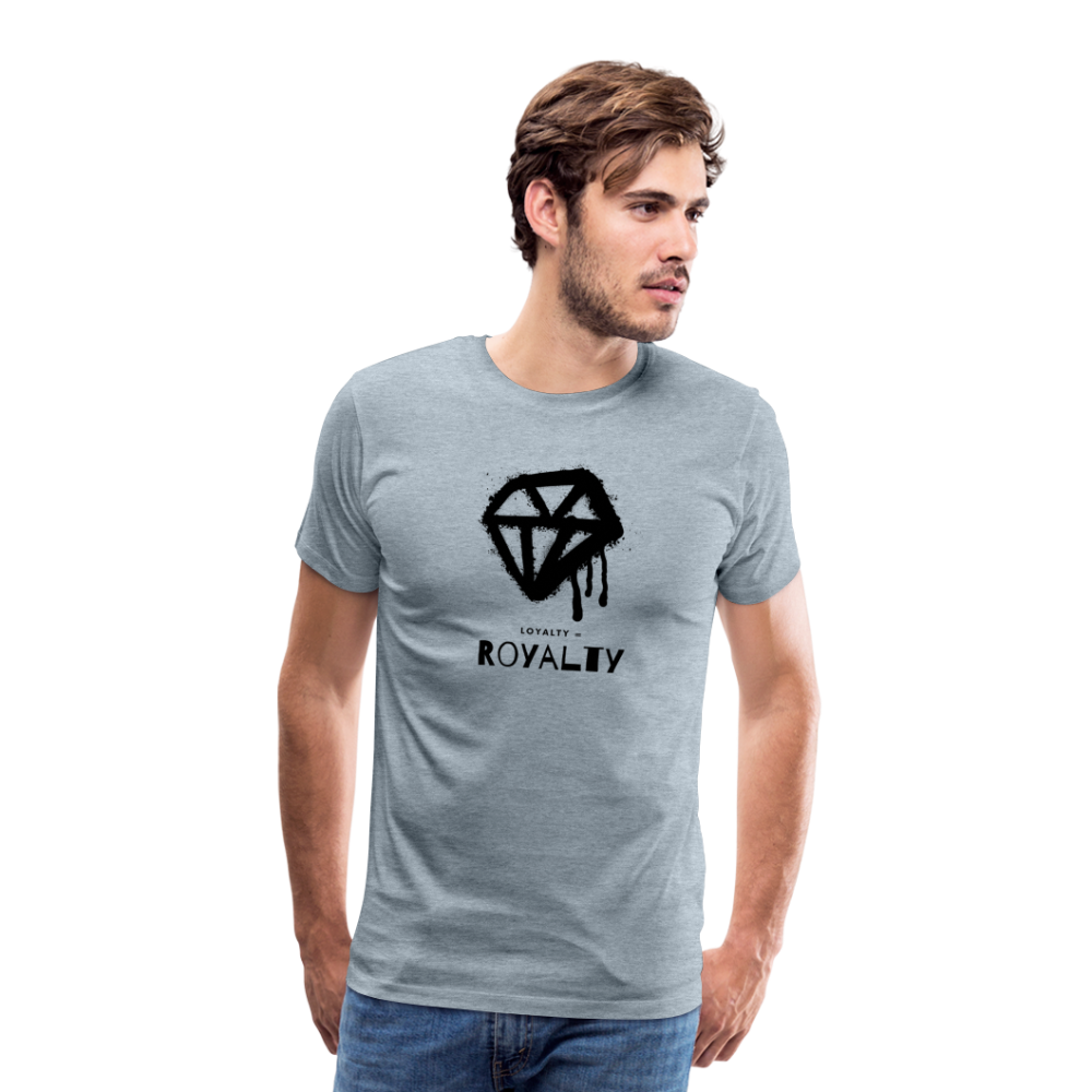 Royalty = Loyalty Men’s Short Sleeve T-shirt - heather ice blue