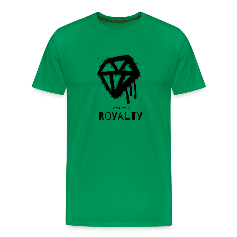 Royalty = Loyalty Men’s Short Sleeve T-shirt - kelly green