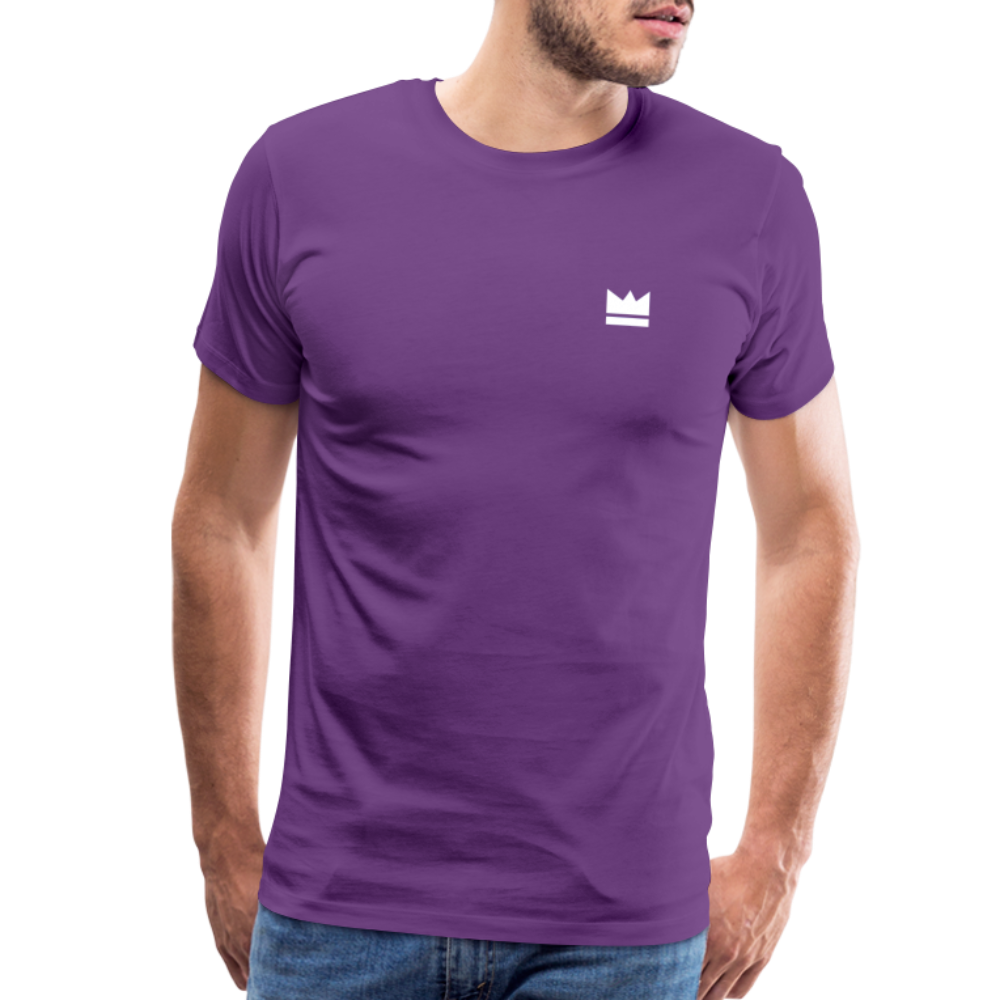 Small Logo But Huge Impact! Men’s Short Sleeve - purple