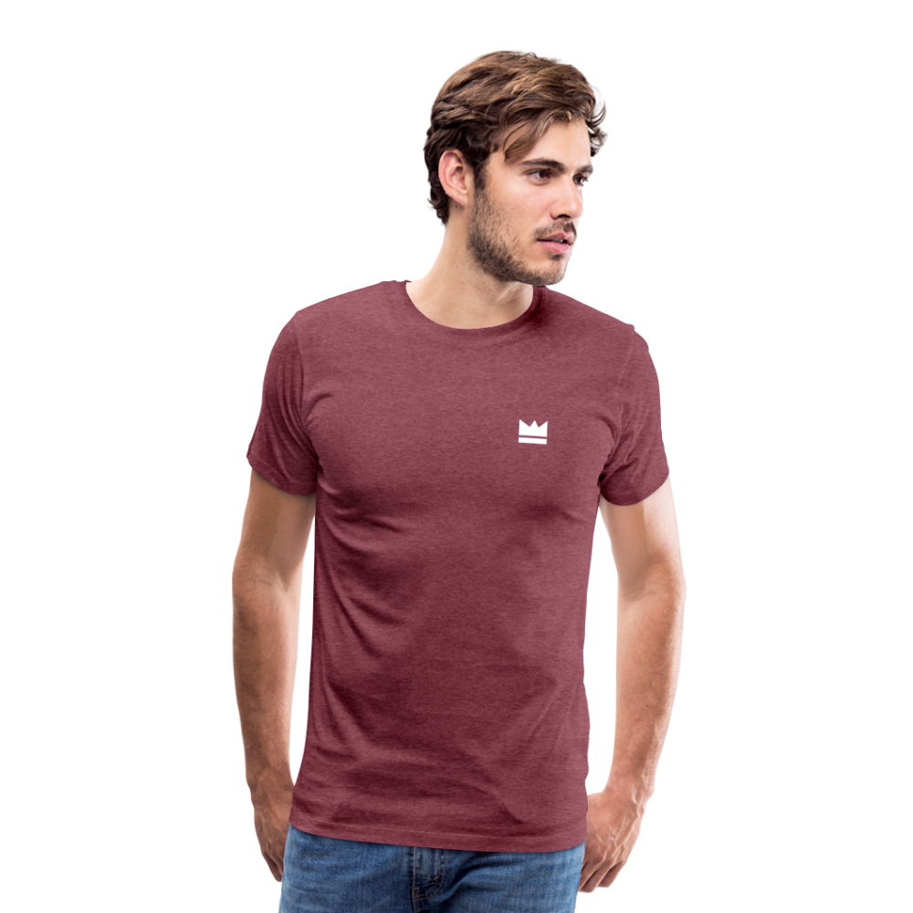 Small Logo But Huge Impact! Men’s Short Sleeve - heather burgundy