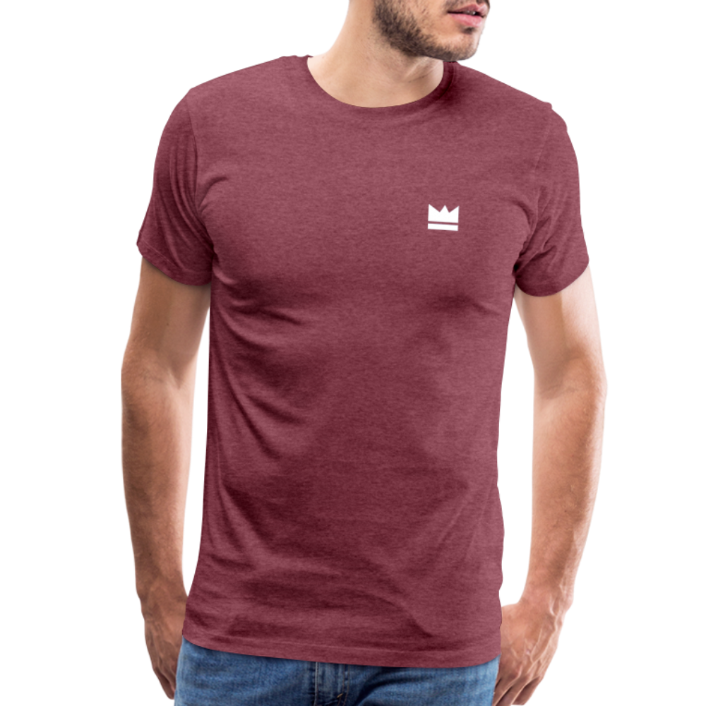 Small Logo But Huge Impact! Men’s Short Sleeve - heather burgundy