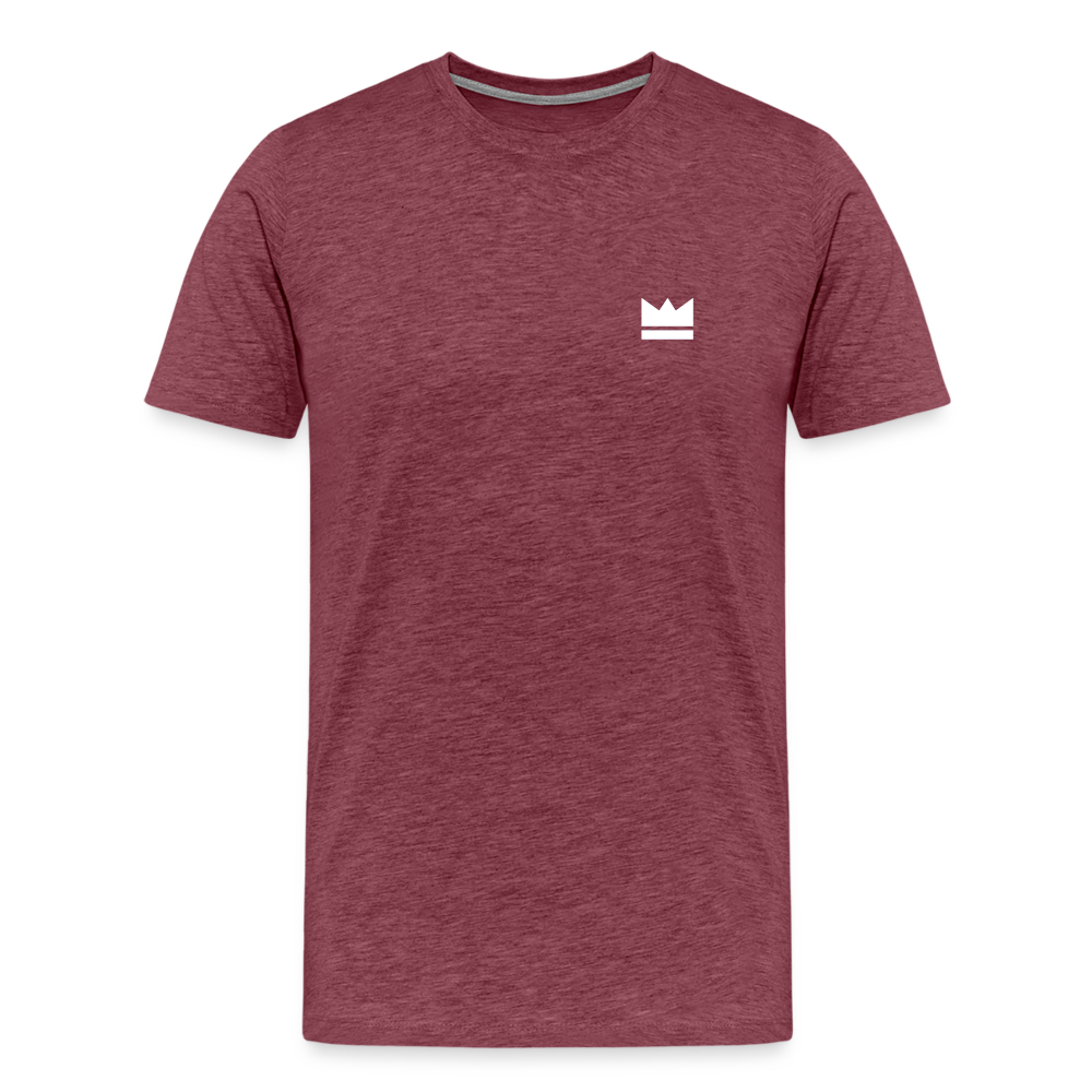 Small Logo But Huge Impact! Men’s Short Sleeve - heather burgundy