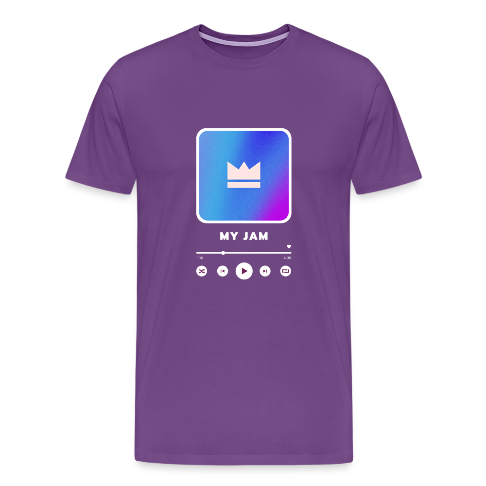 My Jam 🎶 Men’s Short Sleeve T-shirt - purple