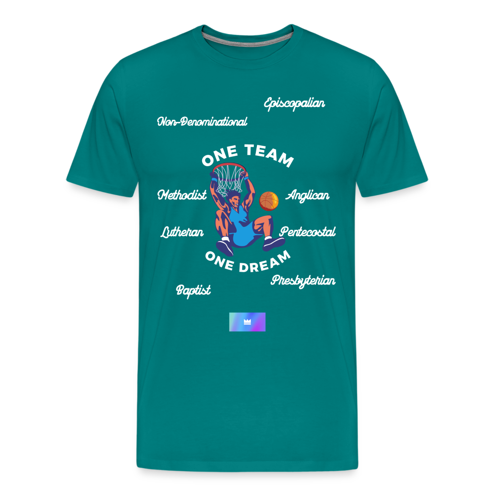 One Team Men’s Short Sleeve T-shirt - teal