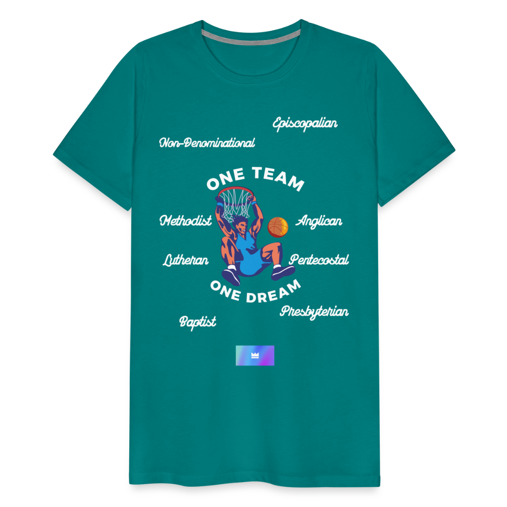 One Team Men’s Short Sleeve T-shirt - teal