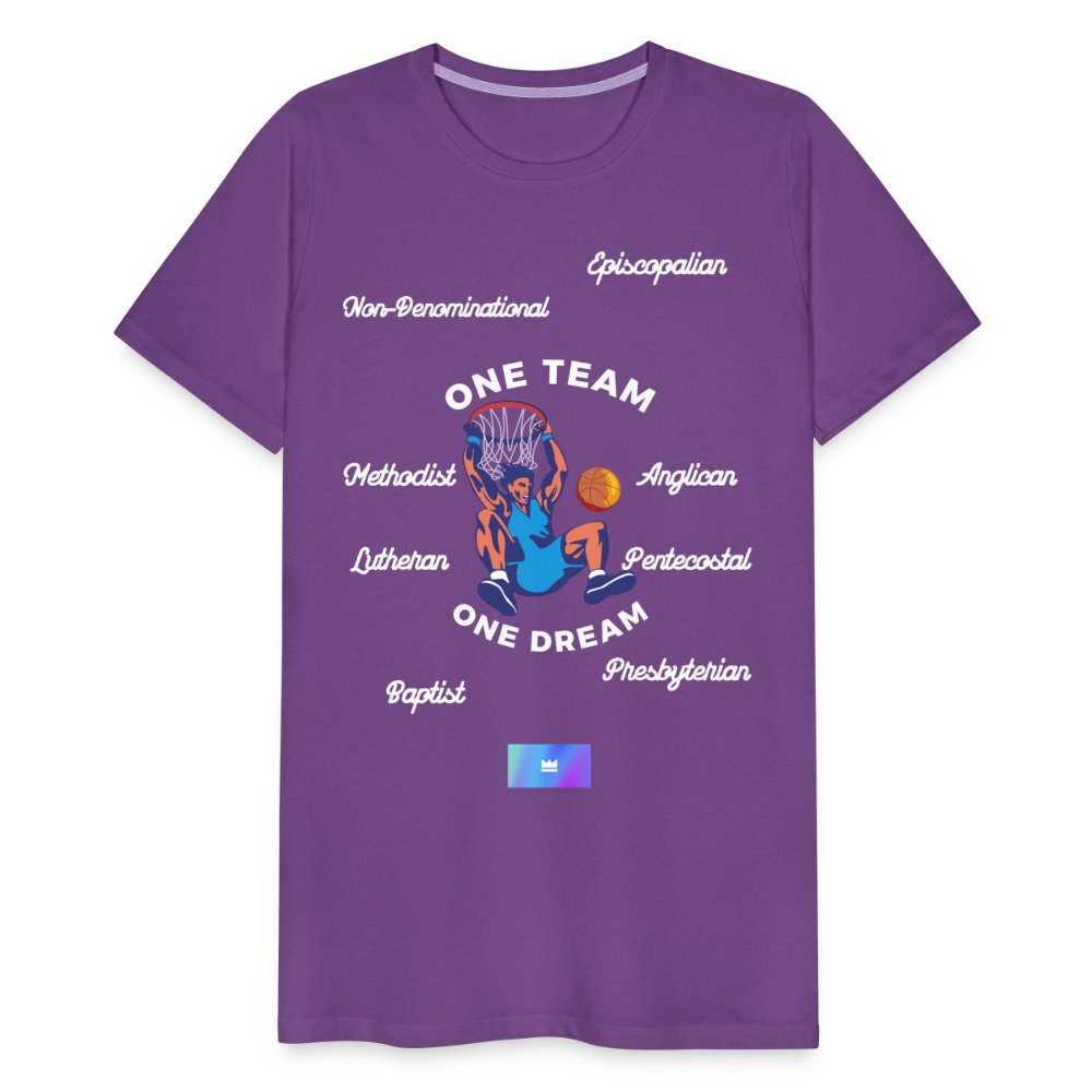 One Team Men’s Short Sleeve T-shirt - purple