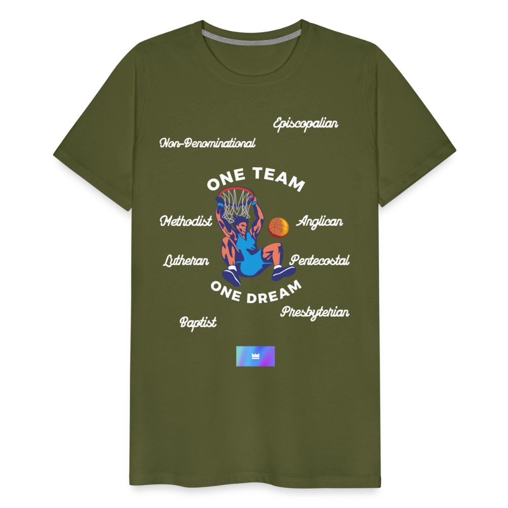 One Team Men’s Short Sleeve T-shirt - olive green