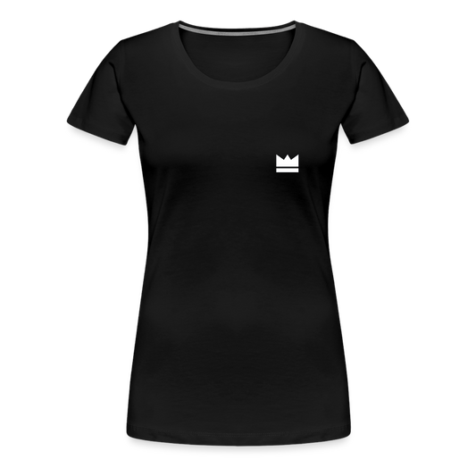 Small Logo But Huge Impact! Ladies' Short Sleeve - black