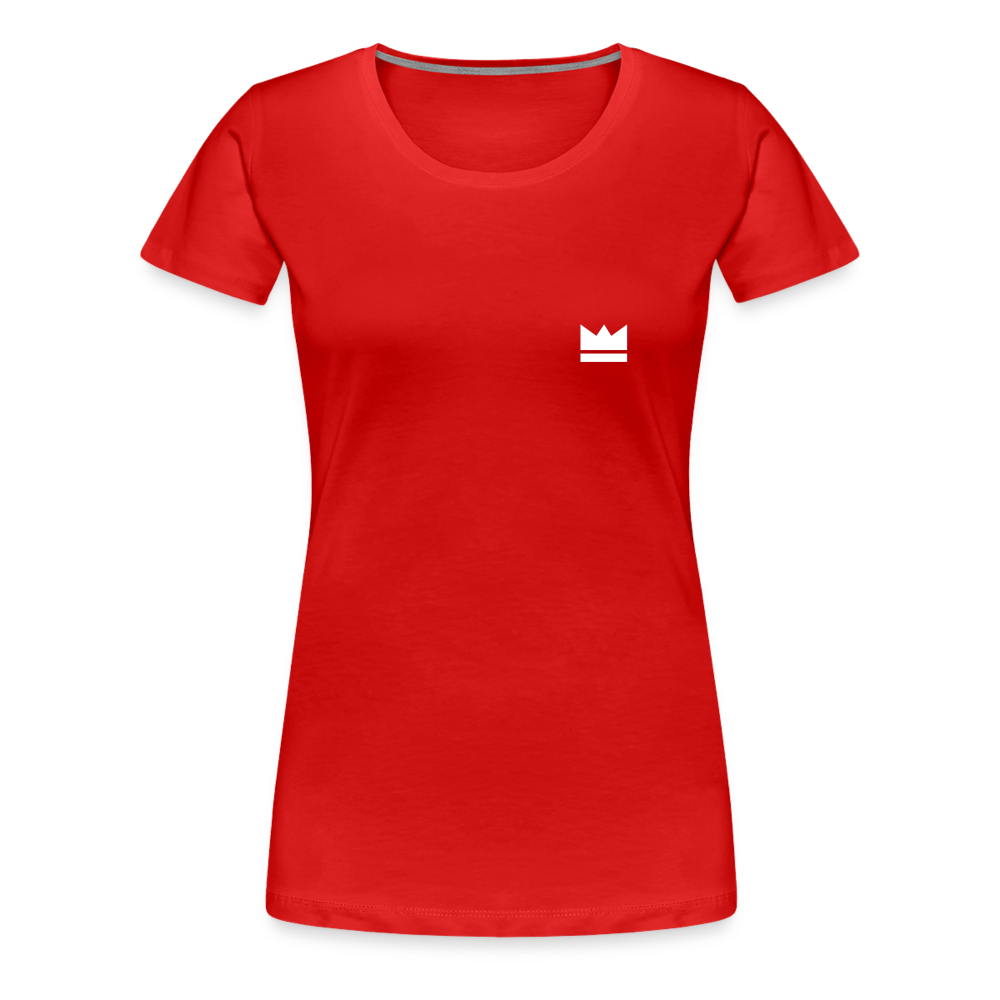 Small Logo But Huge Impact! Ladies' Short Sleeve - red