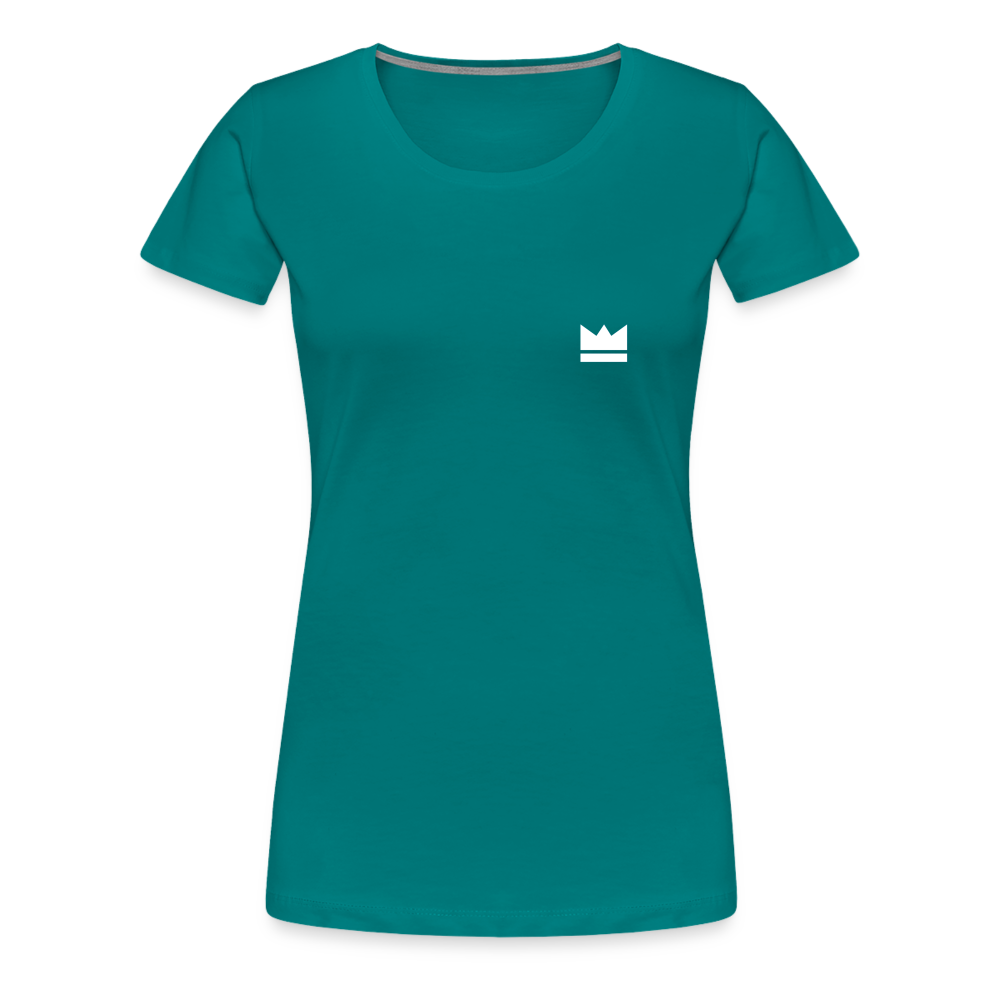 Small Logo But Huge Impact! Ladies' Short Sleeve - teal