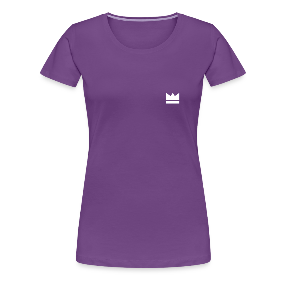 Small Logo But Huge Impact! Ladies' Short Sleeve - purple