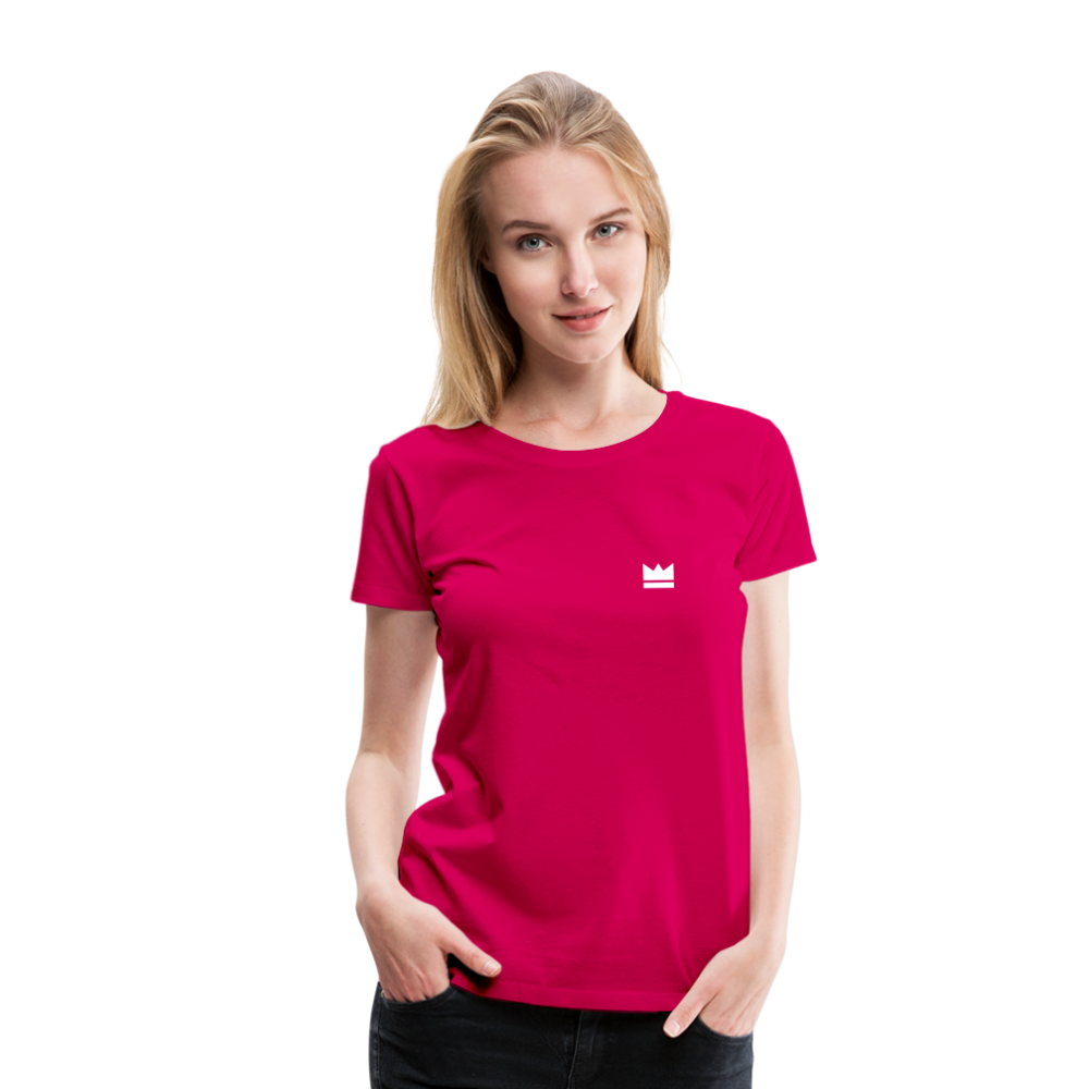 Small Logo But Huge Impact! Ladies' Short Sleeve - dark pink