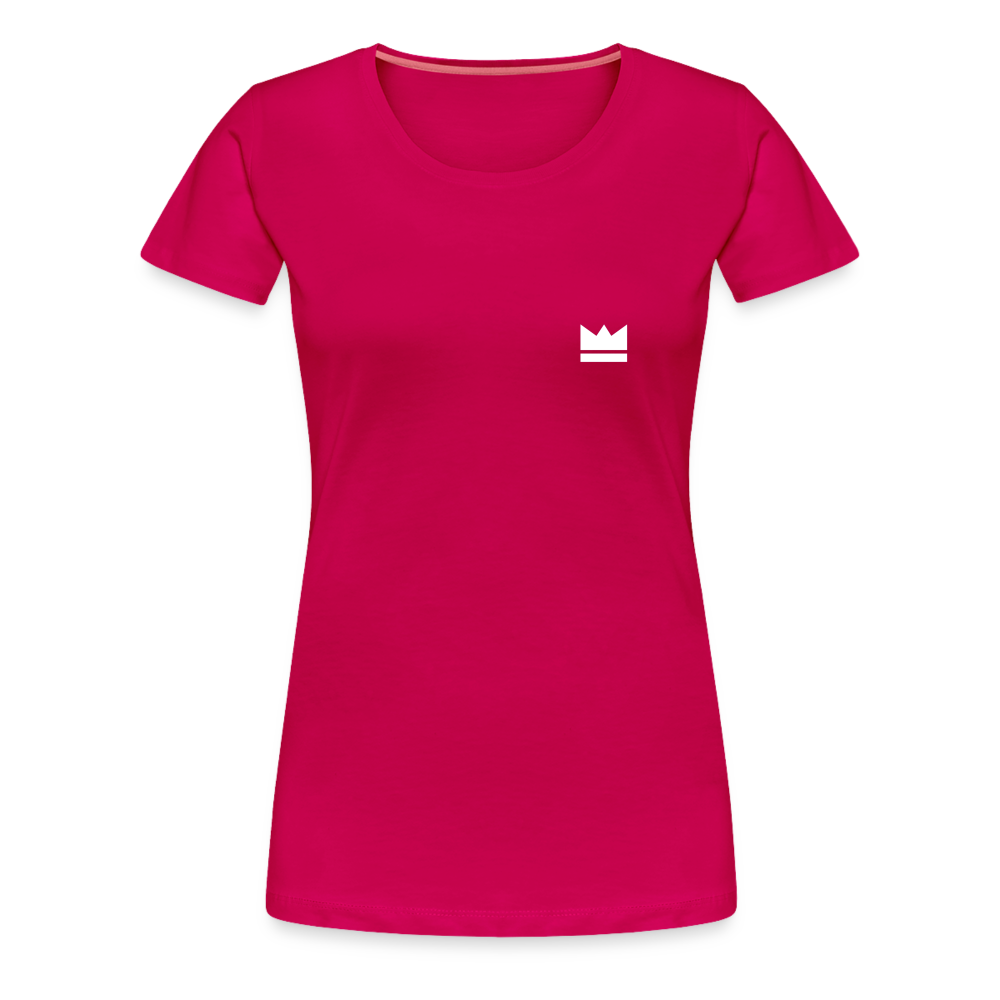 Small Logo But Huge Impact! Ladies' Short Sleeve - dark pink