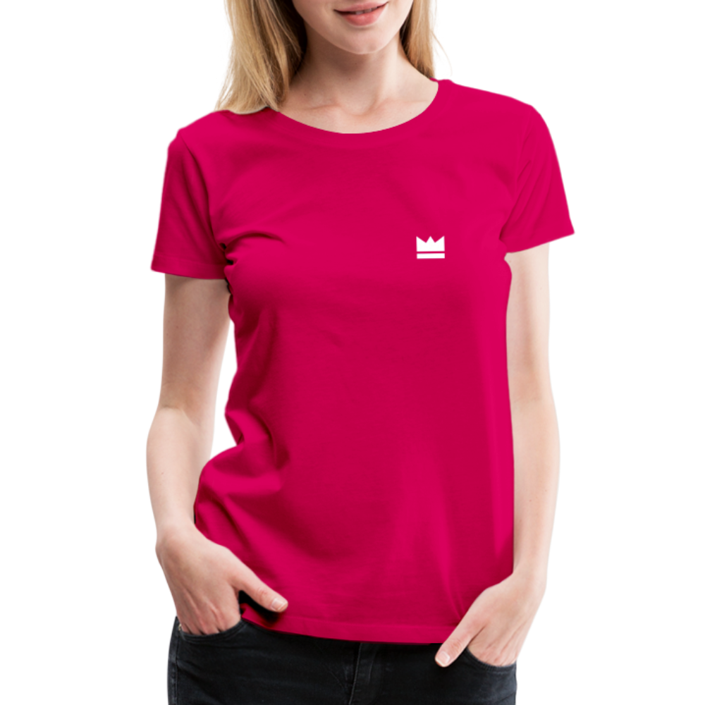 Small Logo But Huge Impact! Ladies' Short Sleeve - dark pink