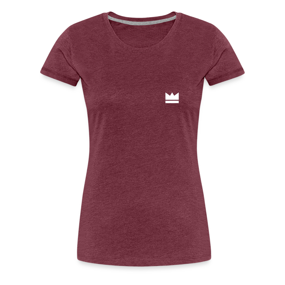 Small Logo But Huge Impact! Ladies' Short Sleeve - heather burgundy