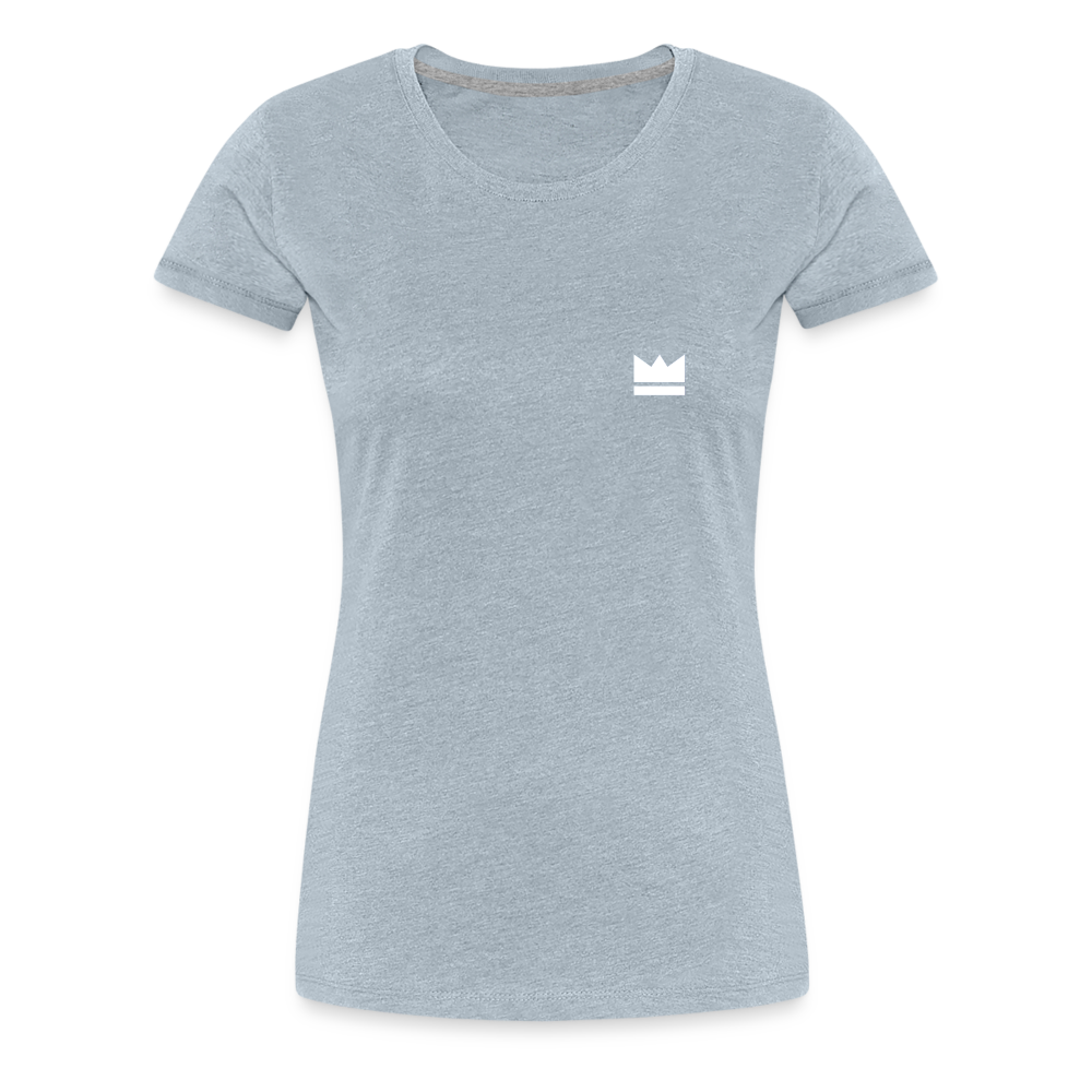 Small Logo But Huge Impact! Ladies' Short Sleeve - heather ice blue